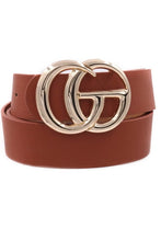 Load image into Gallery viewer, G Buckle Faux Leather Belt
