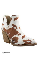 Load image into Gallery viewer, Dean Cow Print Booties
