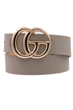 Load image into Gallery viewer, G Buckle Faux Leather Belt

