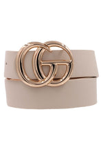 Load image into Gallery viewer, G Buckle Faux Leather Belt
