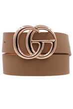 Load image into Gallery viewer, G Buckle Faux Leather Belt
