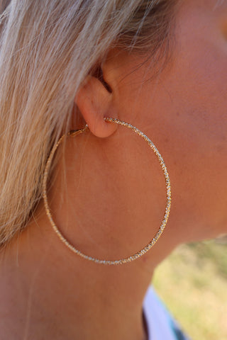 Around The World Gold Earrings