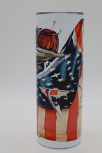 Load image into Gallery viewer, American Flag with Bass Tumbler
