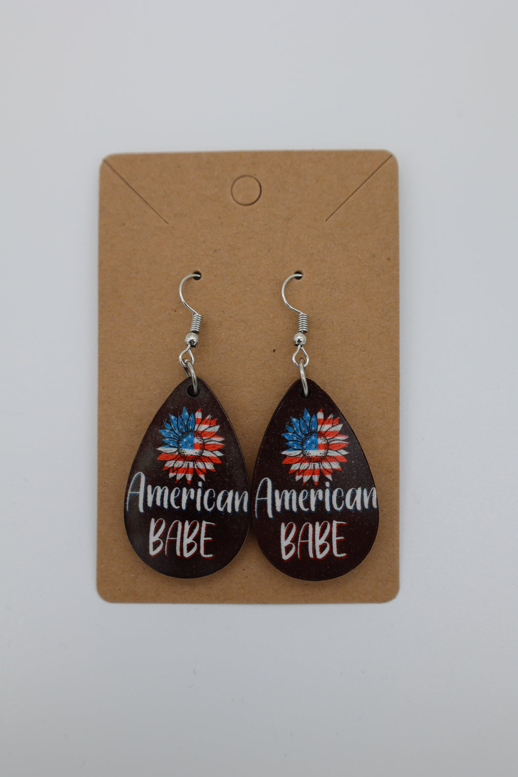 BLK American Babe Sunflower Earrings