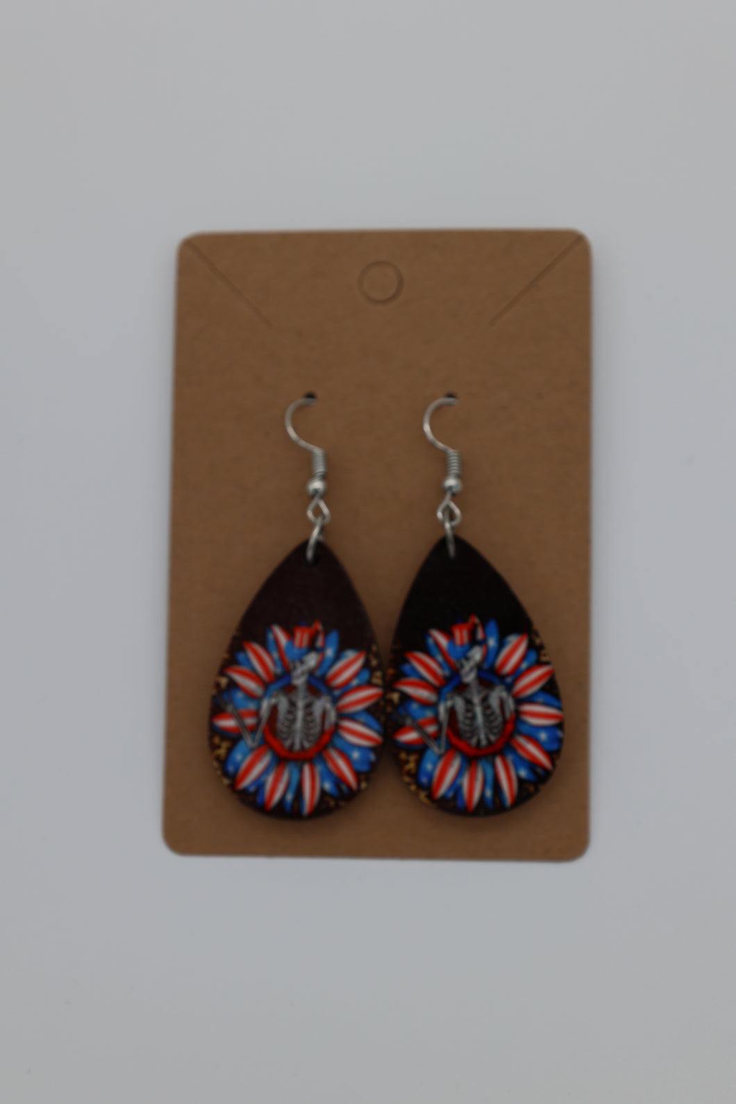 BLK American Skelly Earrings