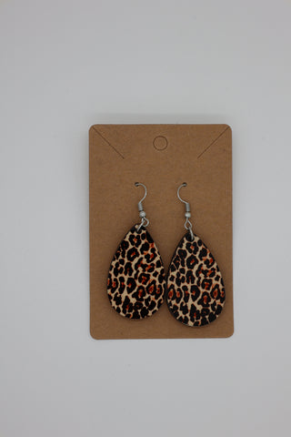 Leopard Print Earrings