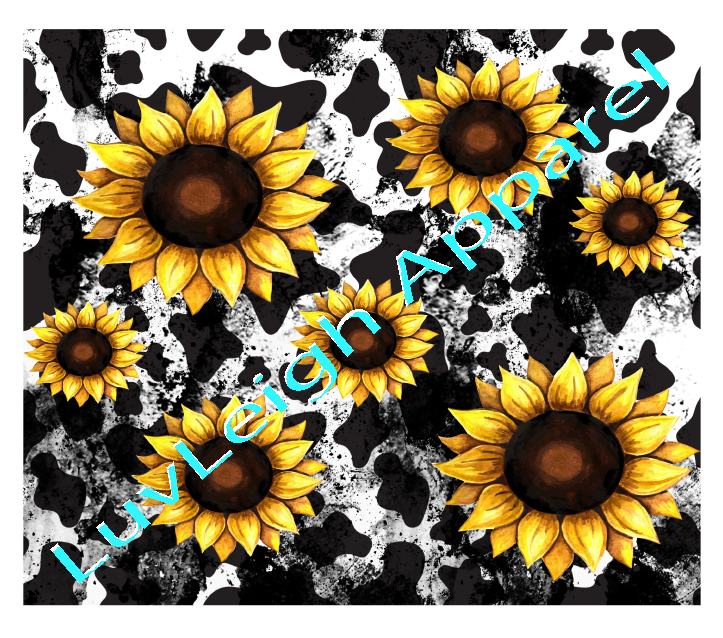 Cow Print Sunflowers