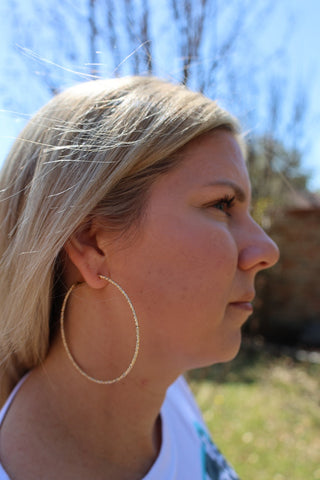 Around The World Gold Earrings