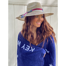 Load image into Gallery viewer, American Flag Band Trim Panama Hat
