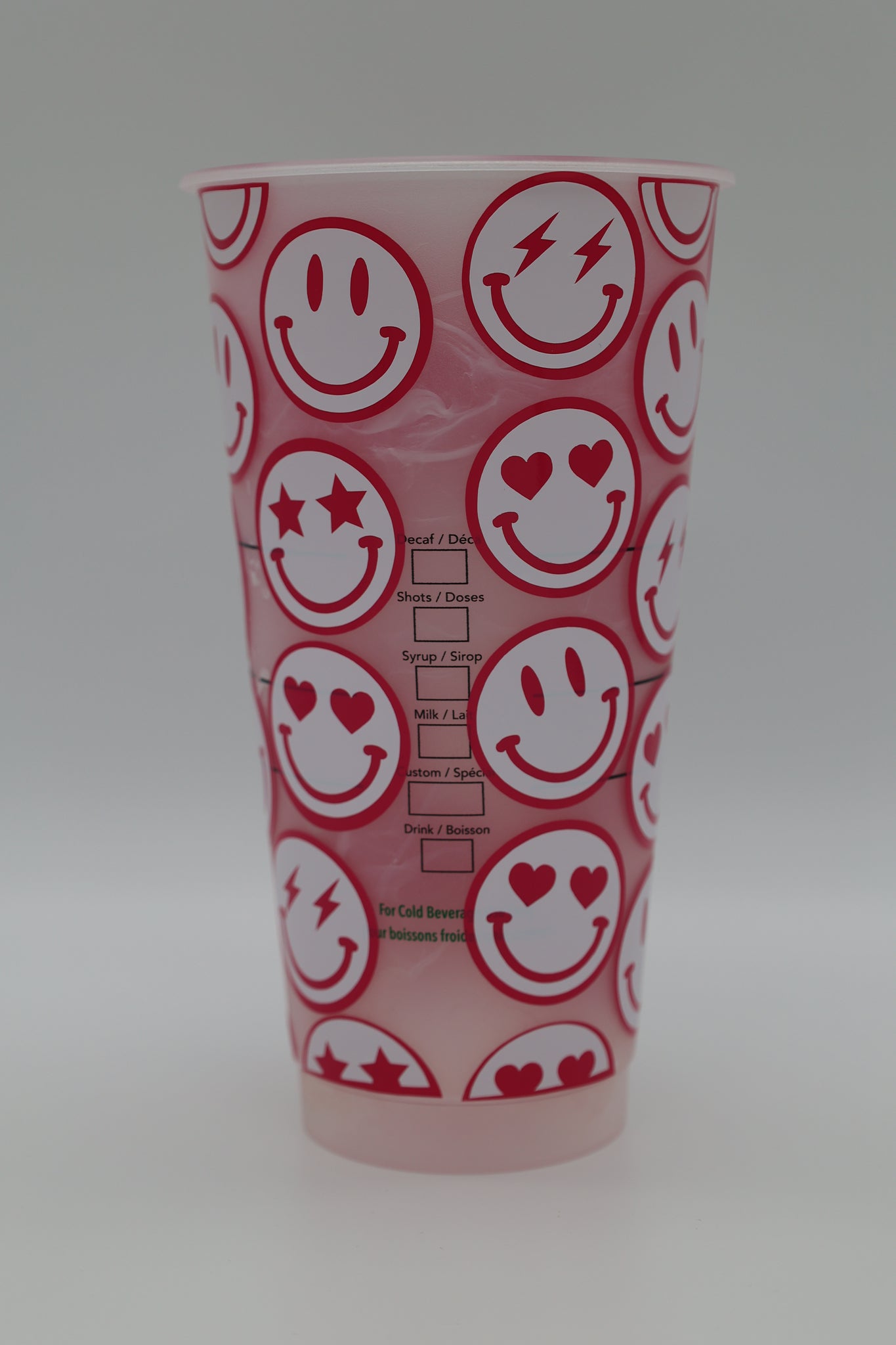 Starbucks Cold Cup With Straw | Smiley Face | Retro 