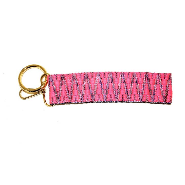 Harper Pink Wristband Keychain
