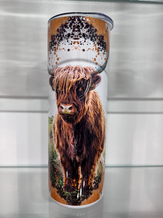 Highland Cow Field Tumbler