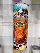Load image into Gallery viewer, Highland Cow Retro Tumbler
