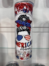 Load image into Gallery viewer, American Mama Glitter Tumbler
