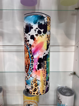 Highland Cow Retro Tumbler