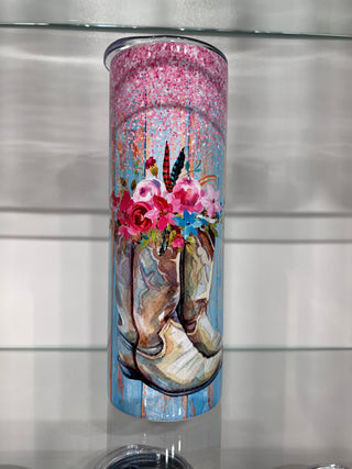 Boots And Glitter Tumbler